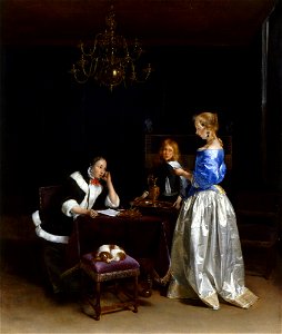 Woman Reading a Letter 1660-1662 Gerard ter Borch II