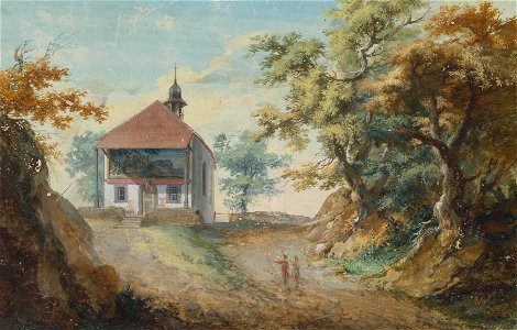 Caspar Wolf - Die Tellskapelle in der Hohlen Gasse bei Küssnacht (ca. 1775)