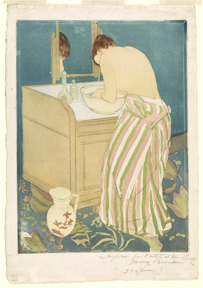 Woman bathing - Mary Cassatt. LCCN2002718955