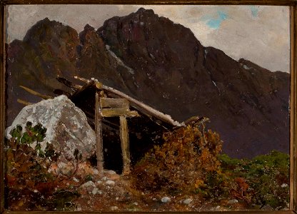 Wojciech Gerson - Tatra Mountain landscape - MP 214 - National Museum in Warsaw. Free illustration for personal and commercial use.