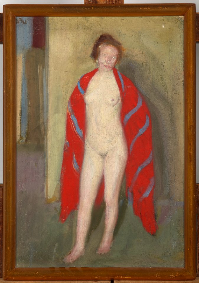 Wojciech Weiss - Nude in a Red Shawl - MNK II-b-840 - National Museum Kraków