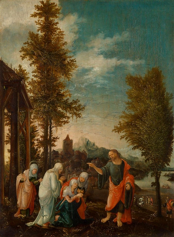 Wolfgang Huber, , Kunsthistorisches Museum Wien, Gemäldegalerie - Abschied Christi von den Frauen - GG A135 - Kunsthistorisches Museum