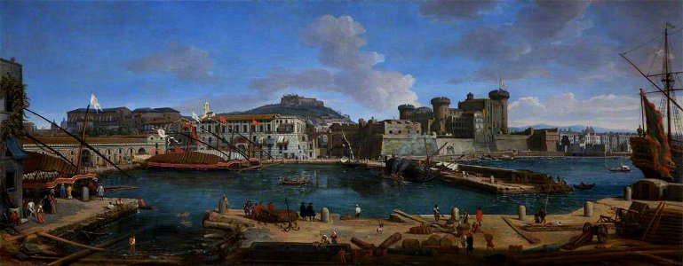 Gaspare Vanvitelli (1653-1736) - The Port of Naples, ‘La Darsena delle Galere’ - 108899 - National Trust
