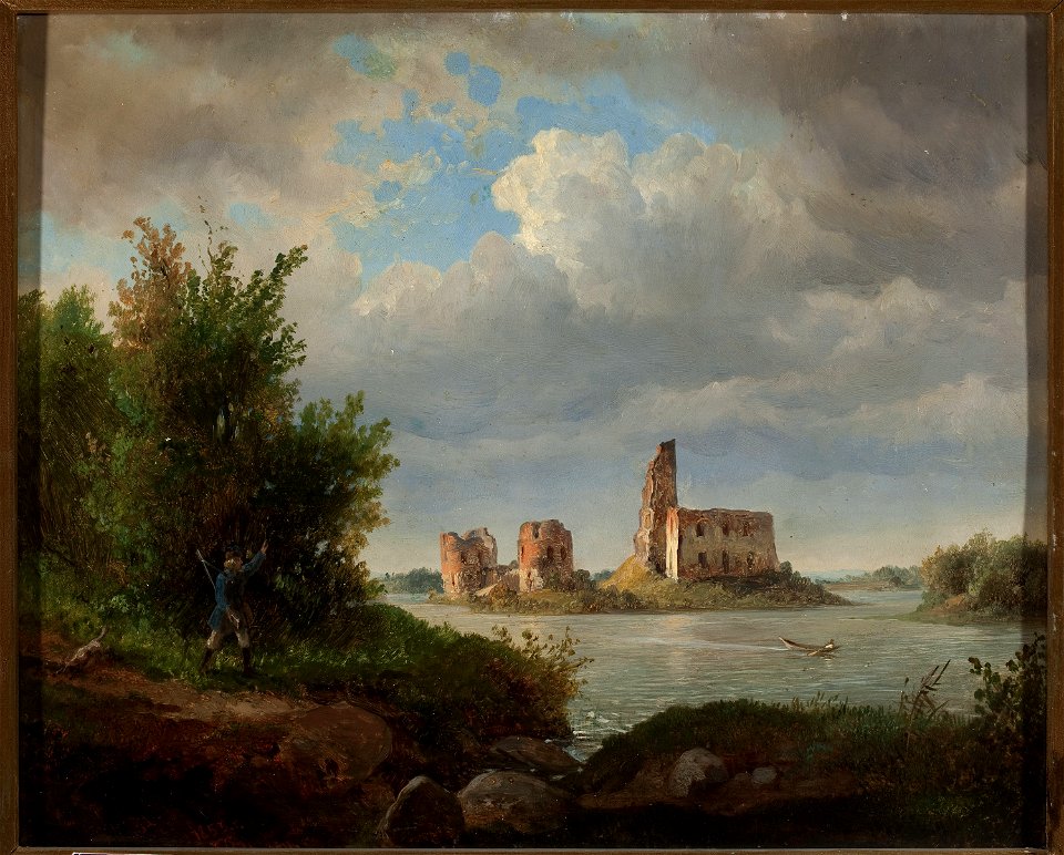 Wojciech Gerson - Ruins of the Trakai Island Castle - MP 2216 - National Museum in Warsaw