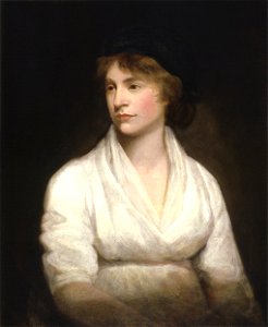 Mary Wollstonecraft by John Opie (c. 1797). Free illustration for personal and commercial use.