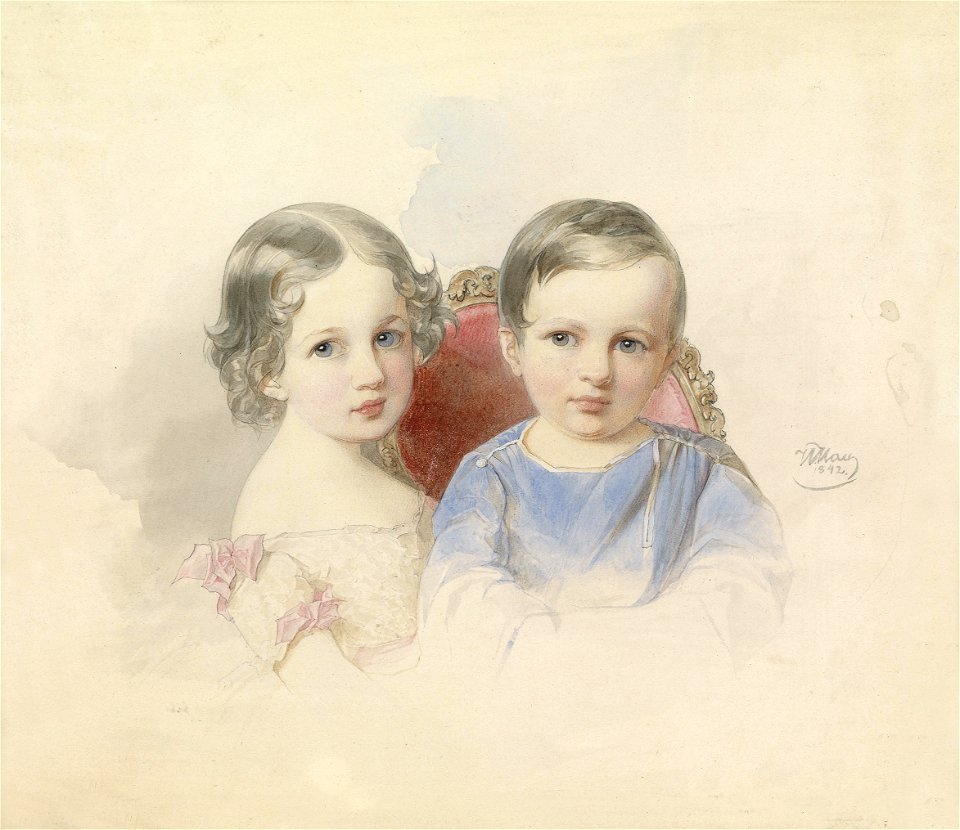 Woldemar Hau Geschwisterpaar 1842
