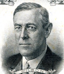 Woodrow Wilson (Engraved Portrait). Free illustration for personal and commercial use.