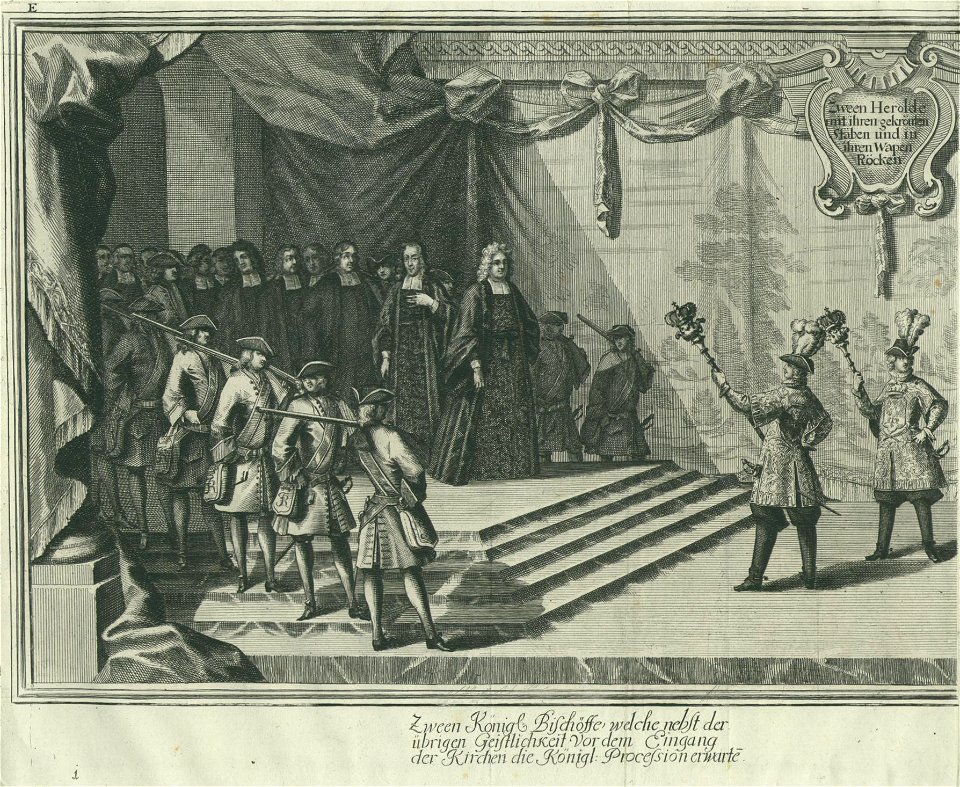 Wolfgang, Johann Georg - Der Königlich-Preüßischen Crönung Hochfeÿerliche Solemnitäten (1712) Blatt E, Blatt 1