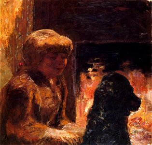 Woman with Dog 1906