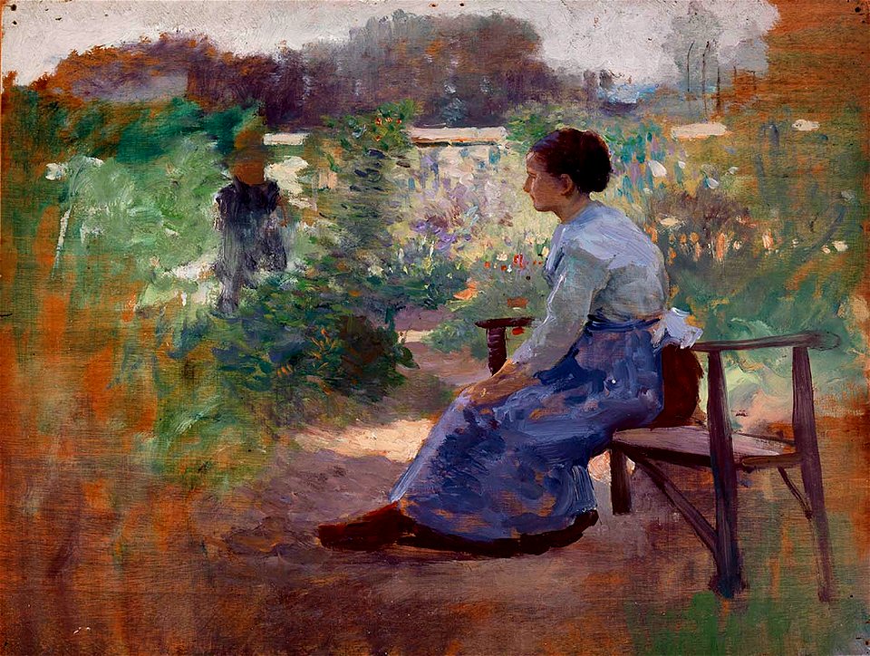 Woman Seated in a Garden 1916.6.46 1a