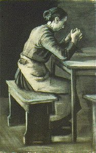 Woman-praying-1883 van Gogh