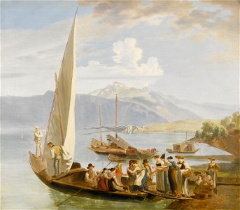 Wolfgang Adam Töpffer Embarcation of the Wedding Party