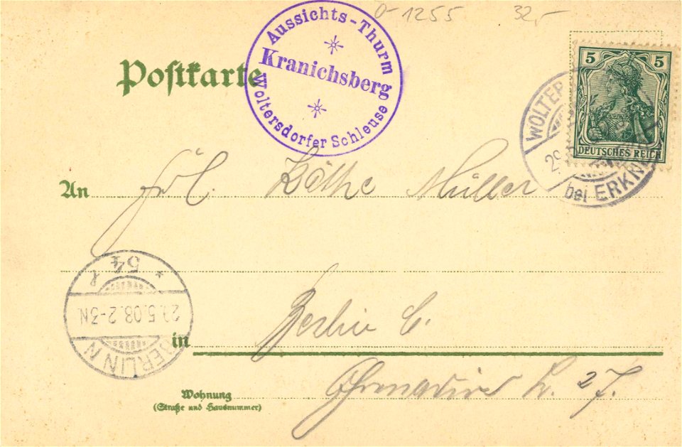 Woltersdorf, Brandenburg - Flakensee und Erkner (back) (Zeno Ansichtskarten)