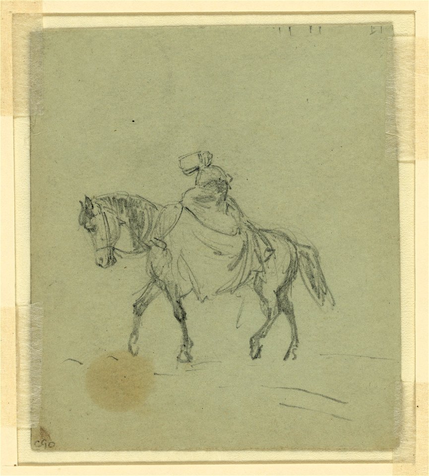 Woman on horseback LCCN2004661141