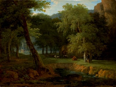 Woodland Scene with Nymphs and a Herm C-4100205