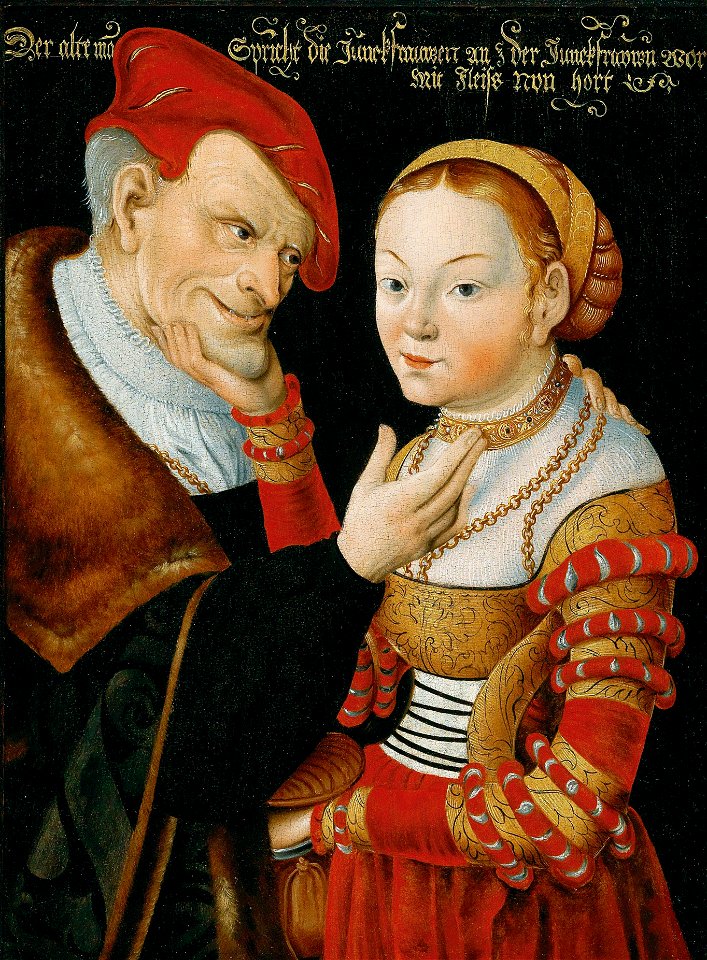 Wolfgang Krodel the Elder - The ill-matched lovers