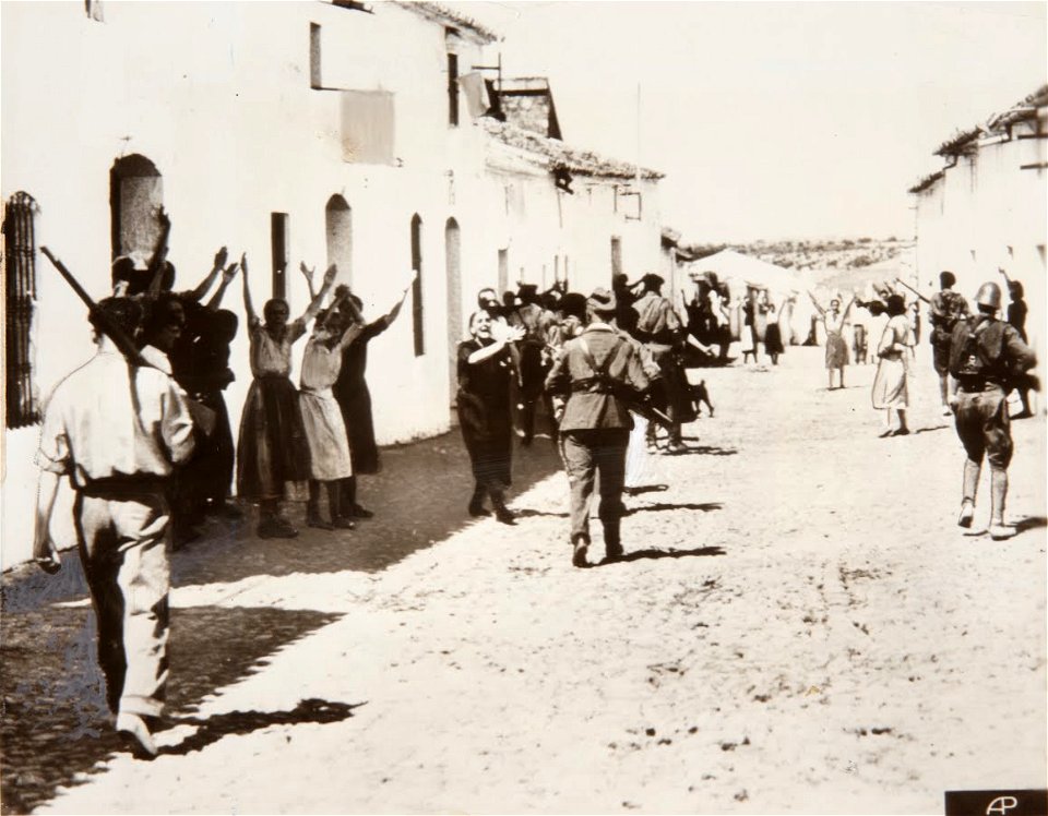 Women pleading with Rebels for Lives of Prisioners, Constantina, Seville - Google Art Project