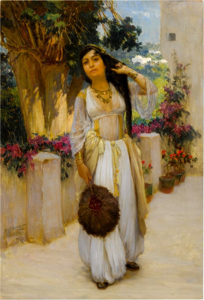 WOMAN OF ALGIERS ON A BALCONY (A VARIANT) 