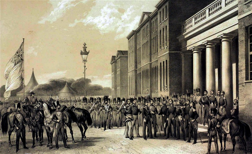 Woolwich, Royal Artillery Barracks, Duc de Montpensier, W Ranwell c1830 LMA