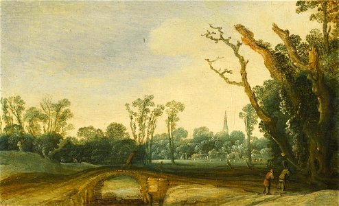 Wooded Landscape with Figures... by Jacob Jacobsz. van Geel