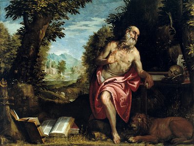 Workshop of Paolo Veronese - Saint Jerome in the Wilderness - 1947.117 - Art Institute of Chicago