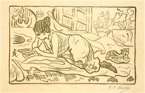 Woman Reading in Bed - TMoCA