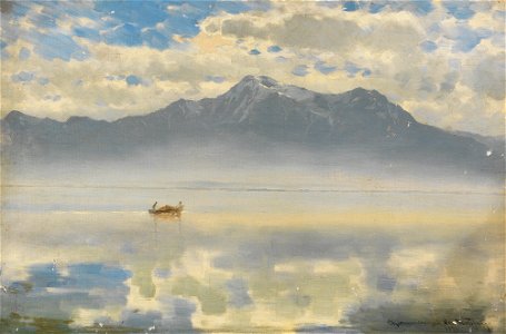 Josef Wopfner - Chiemseespiegel (1876)