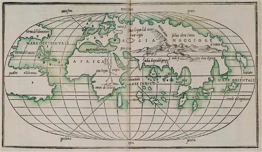 World map - Bordone Benedetto - 1547