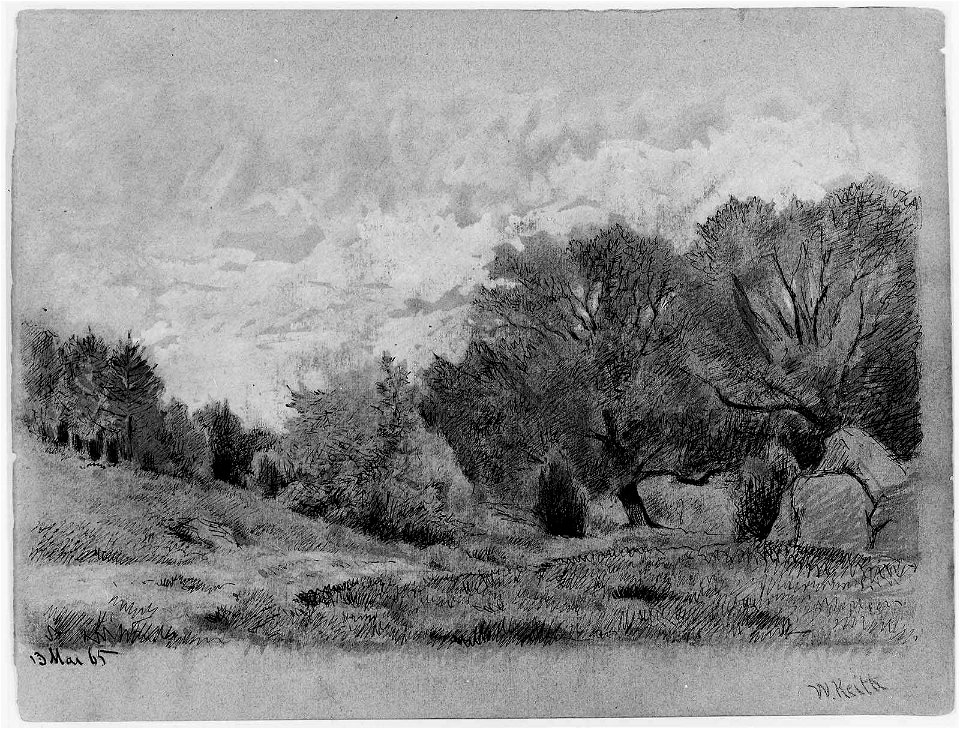 Wooded Landscape by William Keith, 1865