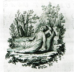 Woman reposing - Guer Jean-antoine - 1746
