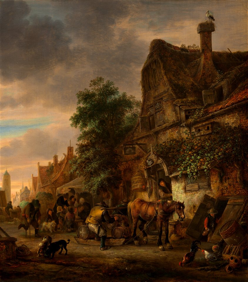 Workmen before an Inn A11801