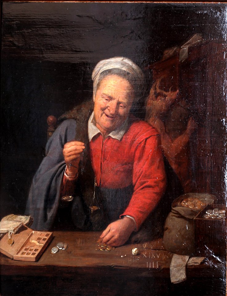 Woman weighting gold-David Ryckaert-MBA Lyon A2854-IMG 0403