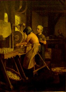 Women Working in a Glass Factory