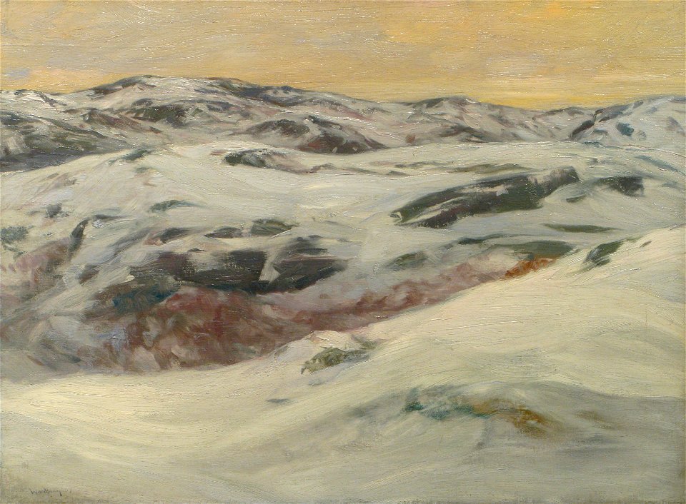 Three Hills - Winter by Charles Herbert Woodbury