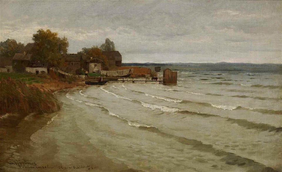 Josef Wopfner - Herbsstimmung auf der Fraueninsel (1876)