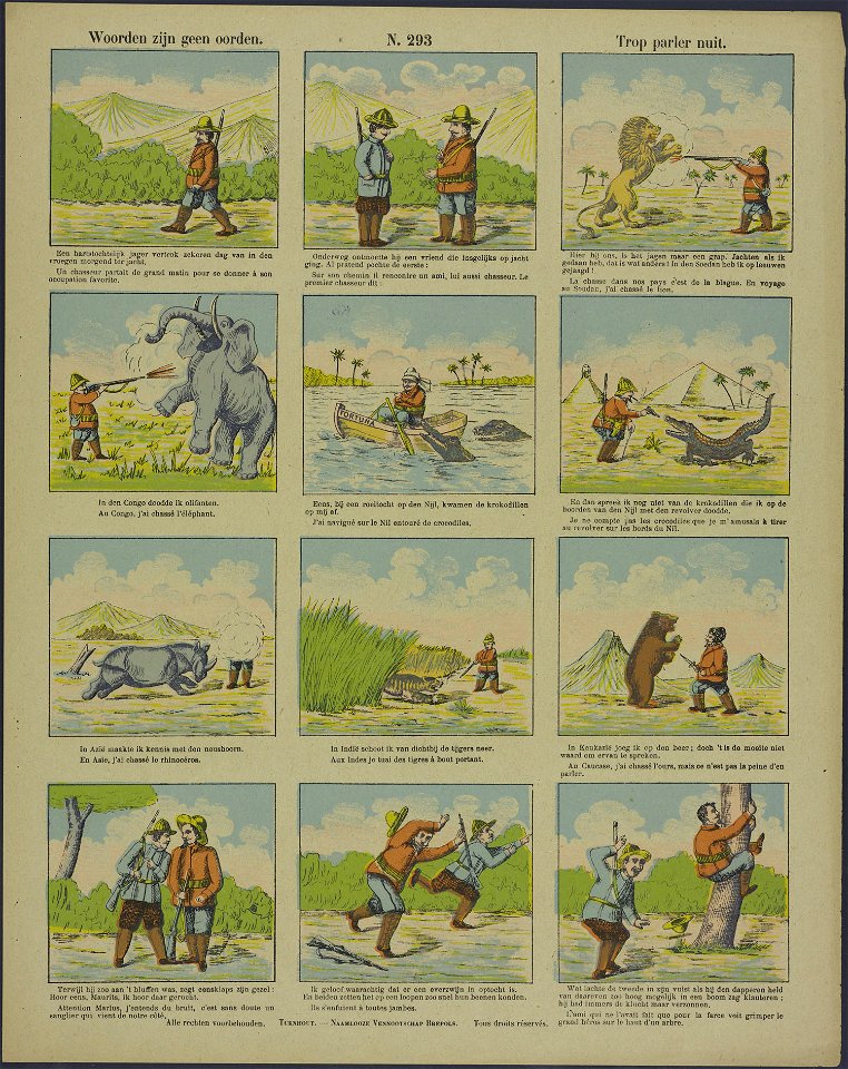 Woorden zijn geen oorden-Catchpenny print-Borms 0340