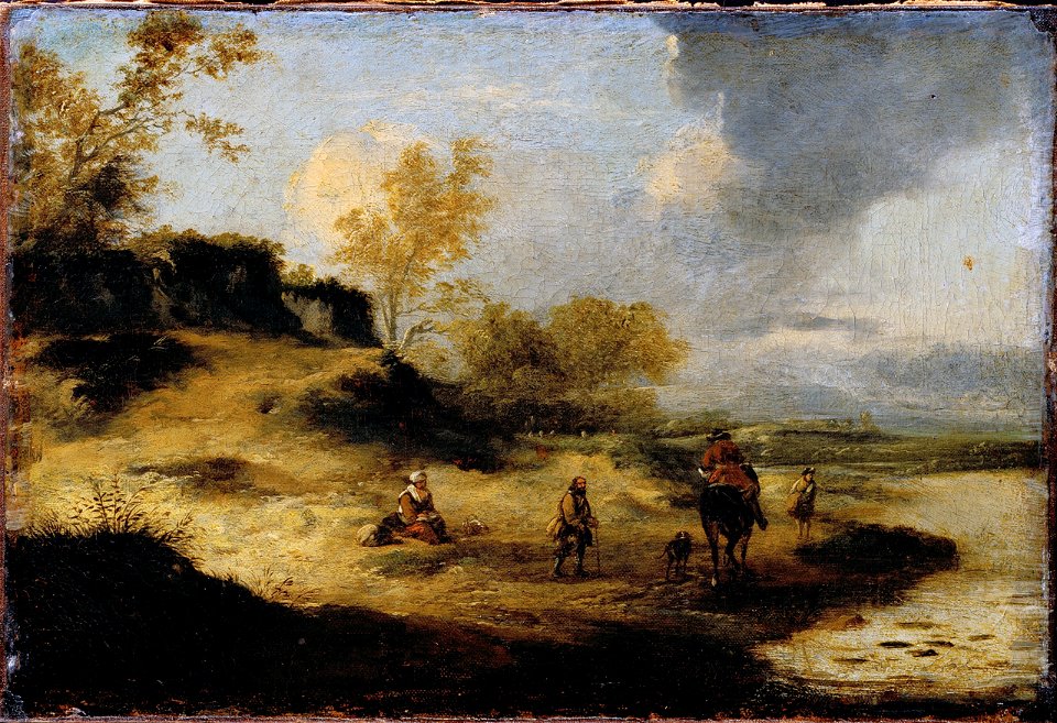 Wouwerman, Philips - Sandhills with Figures - Google Art Project
