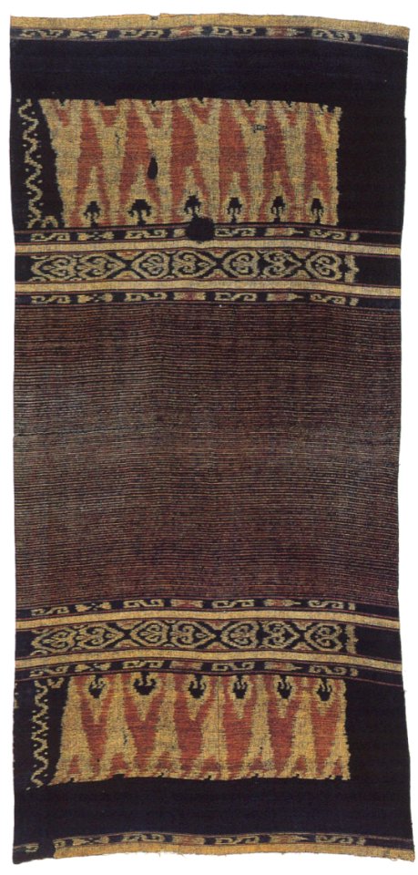 Woman's cerimonial skirt, Tanimbar Islands, Indonesia, 18th century, cotton with warp ikat, Honolulu Academy of Arts