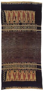 Woman's cerimonial skirt, Tanimbar Islands, Indonesia, 18th century, cotton with warp ikat, Honolulu Academy of Arts