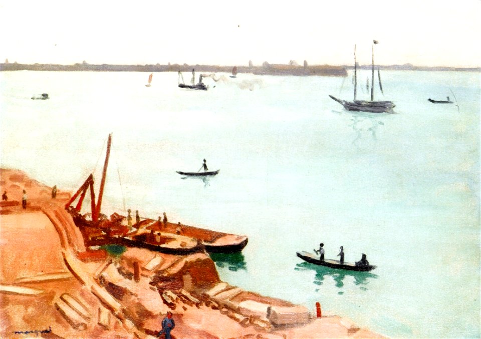 Workers on the Quai Venise Albert Marquet (1936)