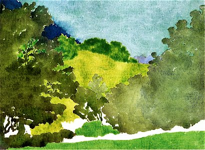 Wooded Hill Landscape Augusto Giacometti (1910)