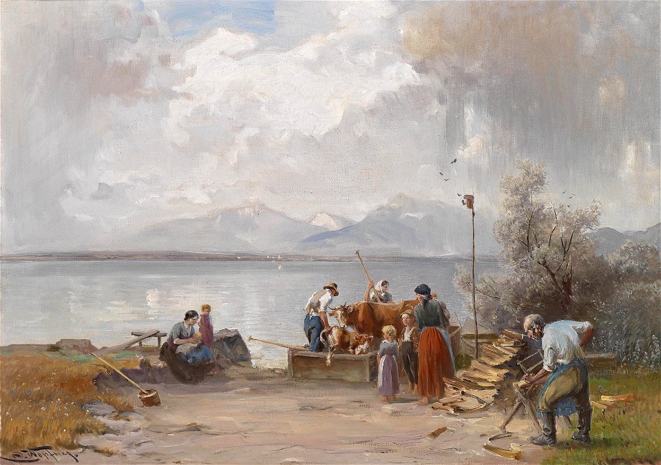 Josef Wopfner Überfuhr der Tiere