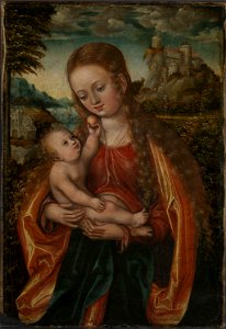 Cranach d.e., Lucas, hans verksted - The Virgin and Child - NG.M.00173 - National Museum of Art, Architecture and Design. Free illustration for personal and commercial use.