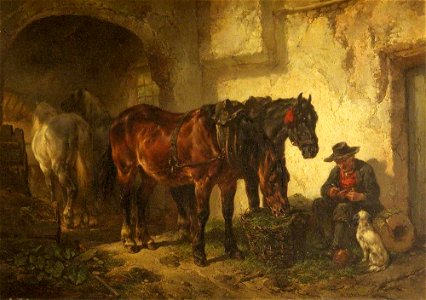 Wouter Verschuur (1812-1874) - The Mid-Day Rest - 13752 - National Trust