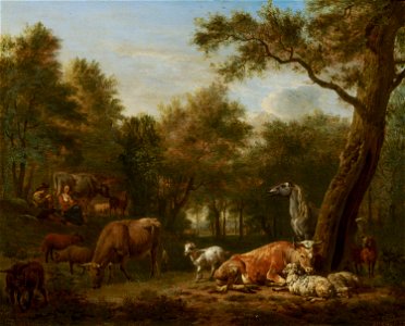 Wooded Landscape with Cattle by Adriaen van de Velde Mauritshuis 197