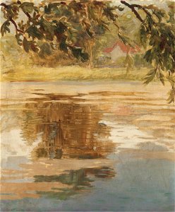 Reflections, Ville d'Avray by Grant Wood 