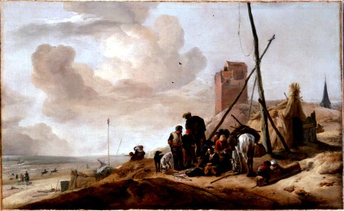 Wouwerman, Philips - A Coastal Scene - Google Art Project