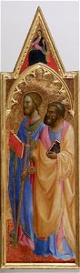 Workshop of Agnolo Gaddi - Saint James the Greater and Saint Peter - Walters 37642