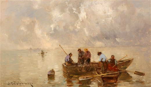 Josef Wopfner - Chiemseefischer (ca. 1900)