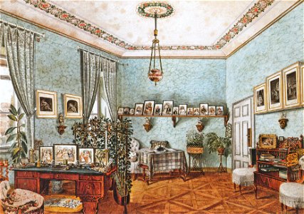 Working room of a collector or painter, 1843